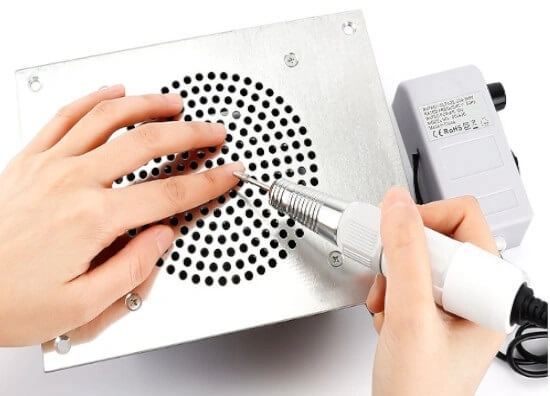 Aspirateur manucure de table