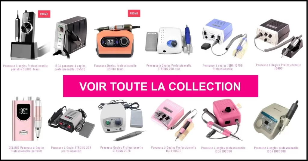 Collections ponceuses à Ongles Professionnelles